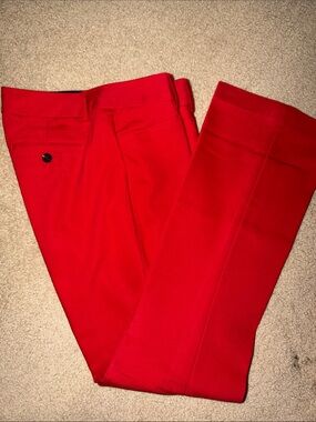 Express Red Women's Dress Pants - Tailored Straight Leg Size 8